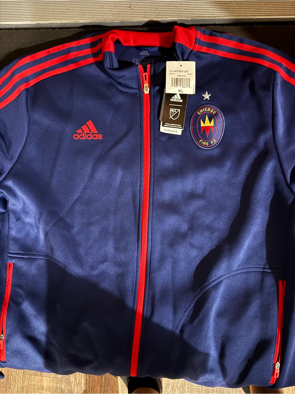 Adidas Chicago Fire FC Navy & Red Track Jacket